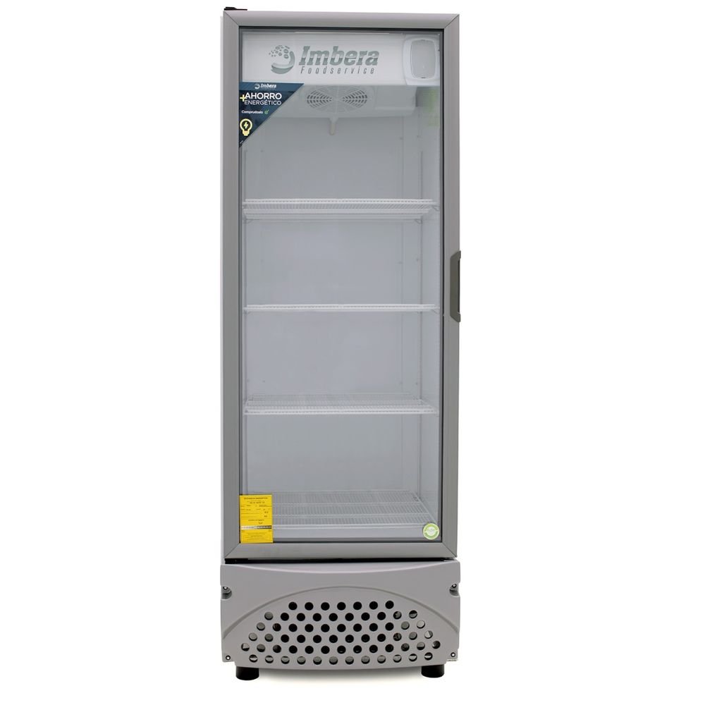 Imbera Vr25 1023777 Refrigerador Vertical 1 Puerta Cristal Luz Led 115V. 3/8 HP