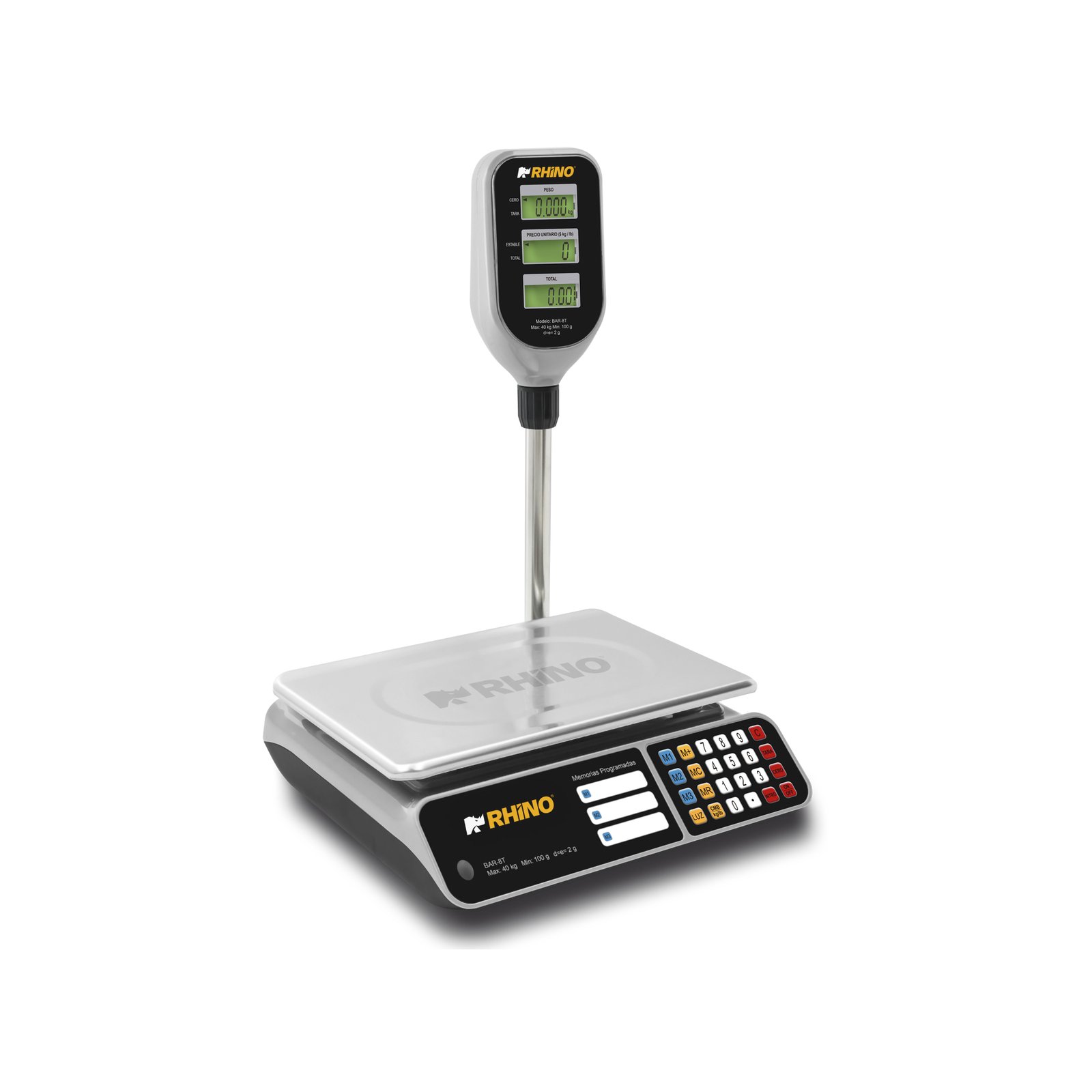 Bascula Comercial 40 Kg Rhino BAR-8T