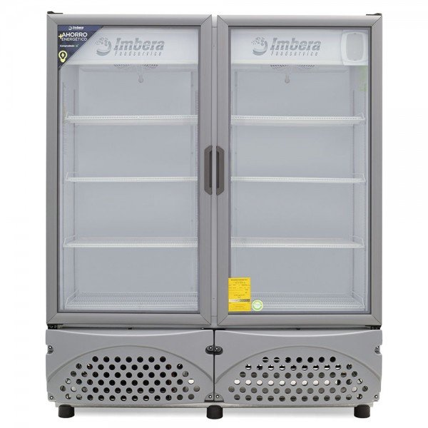 Imbera Vrd35 1023618 Refrigerador Vertical 2 Puertas Cristal Luz Led