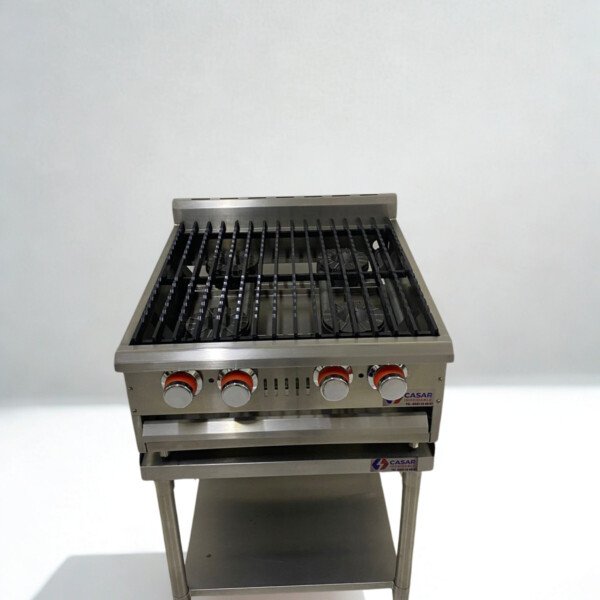 Estufa acero inoxidable 4 quemadores 60*70*90
