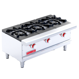 Parrilla a Gas 3 Quemadores Octagonales, 3 Parrilas Superiores Coriat PCH-3 PETIT DE MESA 250110711