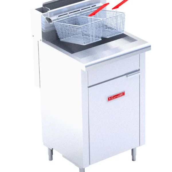 Freidora de piso a gas Coriat Modelo TURBO-19-5Q de piso Petit 200110811