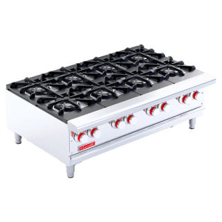 Parrilla a Gas, 8 Quemadores Octagonales, 4 Parrillas Superior Coriat PCV-8 HD DE MESA 25011211