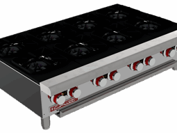 Parrilla a Gas 8 Quemadores Octagonales, 4 Parrillas Superiores Coriat PCV-8 MASTER DE MESA 25010411