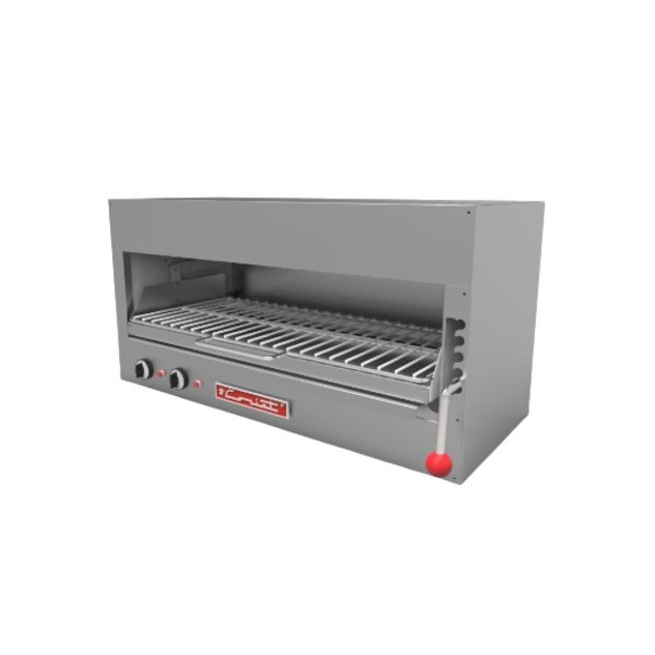 Salamandra a Gas, 2 Quemadores Infra-Rojo, Palanca 5 Posiciones, Capacidad 2 Platillos 25 cm Coriat SC-31.5-G MASTER 28010211