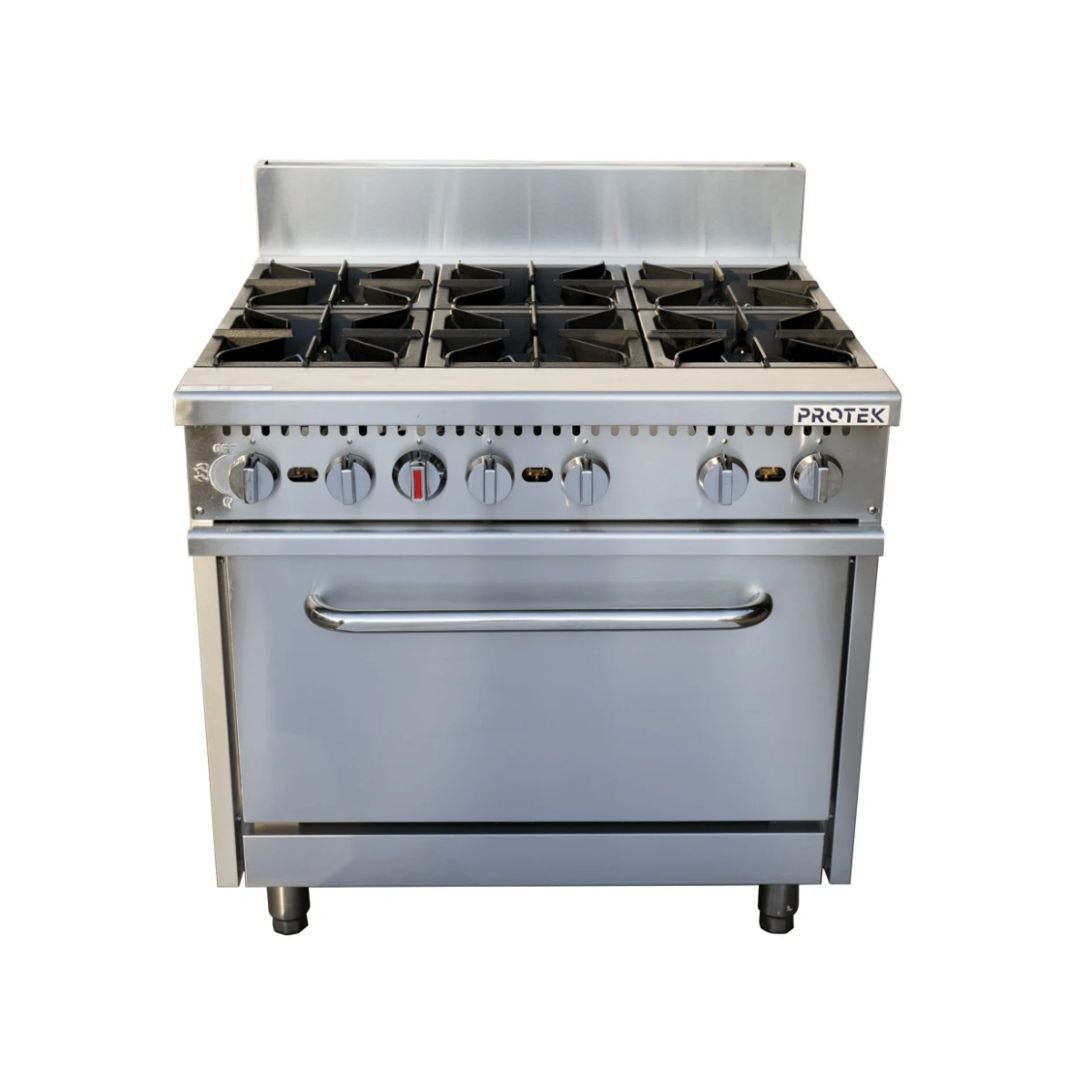 ESTUFA CON HORNO A GAS 6Q EHGP-6Q