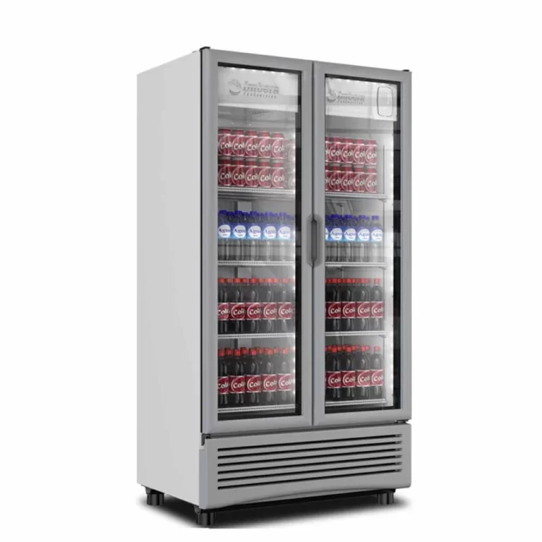 Imbera Vr19 1023803 Refrigerador Vertical 2 Puertas Cristal Luz Led 115V. 1/4 HP