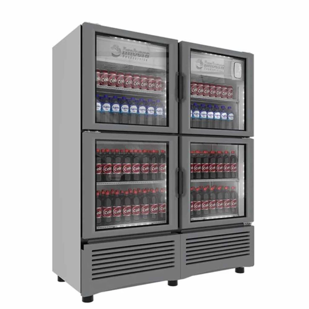 Imbera Vrq35 1023530 Refrigerador Vertical 4 Puertas Cristal Luz Led