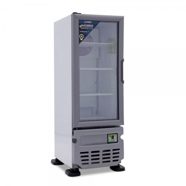 Imbera Vrs05 1023798 Refrigerador Vertical 1 Puerta Cristal Luz Led 115V. 1/8 HP